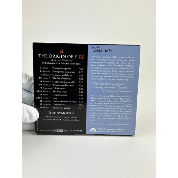 2004 The Origin of Fire Music & Visions of Hildegard von Bingen CD Anonymous 4 A - Picture 2 of 8